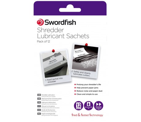НАМАСЛЕНИ ЛИСТА ЗА ШРЕДЕРИ SWORDFISH 1000 12Л В ПАКЕТ