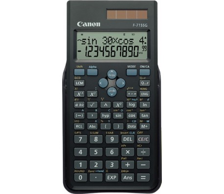 КАЛКУЛАТОР ИНЖЕНЕРЕН CANON F-715SG 12 РАЗРЯДЕН ЧЕРЕН