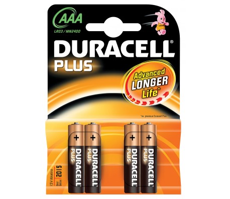 БАТЕРИЯ DURACELL ААА LR03 4БР./БЛИСТЕР