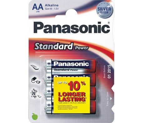 БАТЕРИЯ PANASONIC STANDART LR06 AA 4БР./БЛИСТЕР