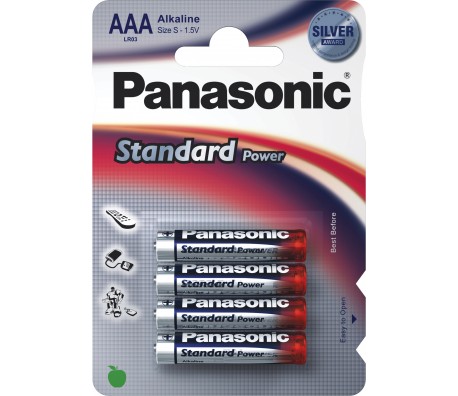 БАТЕРИЯ PANASONIC STANDART LR03 AAA 4БР./БЛИСТЕР
