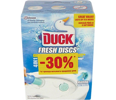 СВЕЖИ ДИСКОВЕ ЗА WC DUCK OCEAN 36МЛ