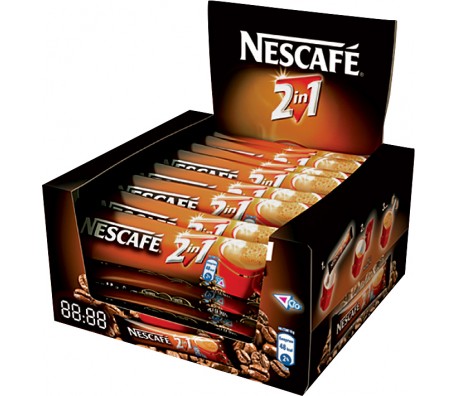 РАЗТВОРИМО КАФЕ NESCAFE 2В1 ПАКЕТЧЕ 28БР. В КУТИЯ