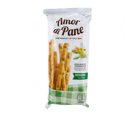 ГРИЗИНИ AMOR DI PANE ROSMARINO 125G