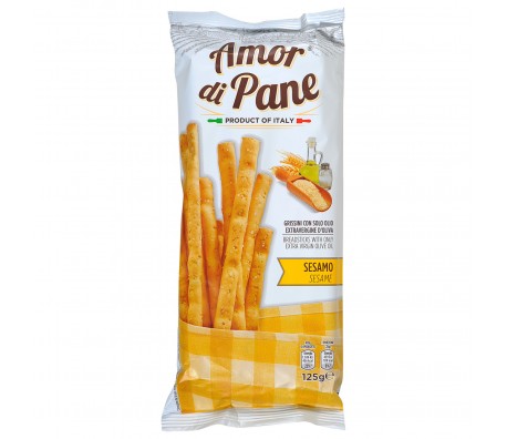 ГРИЗИНИ AMOR DI PANE  СЪС СУСАМ 125G