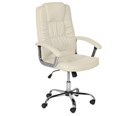 ДИРЕКТОРСКИ СТОЛ CARMEN 6081 ЕКО КОЖА КРЕМ