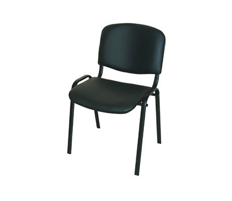 ПОСЕТИТЕЛСКИ СТОЛ ISO BLACK КОЖА ЧЕРЕН