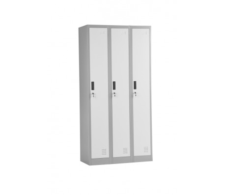 МЕТАЛЕН ГАРДЕРОБ LUX 90/45/185 С 3 ВРАТИ ДО 57КГ