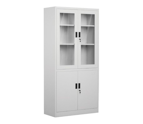 МЕТАЛЕН ШКАФ ВРАТИ МЕТАЛ+СТЪКЛО 1272L 185/90/40