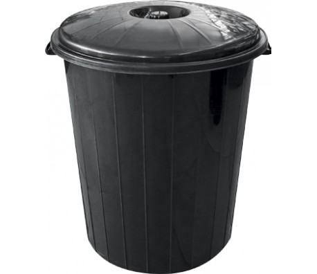 КОШ С КАПАК 50Л СИВ
