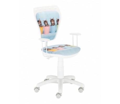 ДЕТСКИ СТОЛ MINISTYLE WHITE текстил Cats in a pot