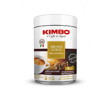 МЛЯНО КАФЕ KIMBO AROMA GOLD 100% ARABICA МЕТАЛНА КУТИЯ 250 Г