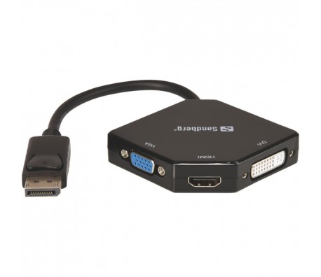 Комбиниран адаптер DisplayPort към HDMI+DVI+VGA