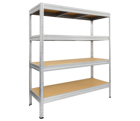 МЕТАЛЕН СТЕЛАЖ MEGA 177X200X60 СМ, ДО 500 КГ НА РАФТ ЦИНК