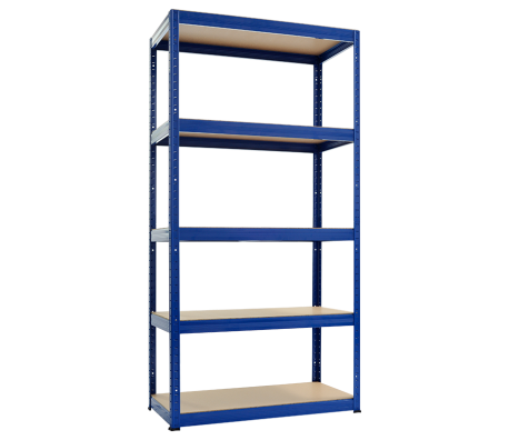 МЕТАЛЕН СТЕЛАЖ STAR 180X90X40 СМ, ДО 175 КГ НА РАФТ СИН