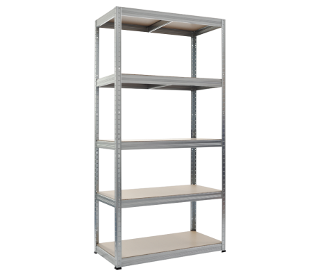 МЕТАЛЕН СТЕЛАЖ STAR 180X90X45 СМ, ДО 350 НА РАФТ ЦИНК