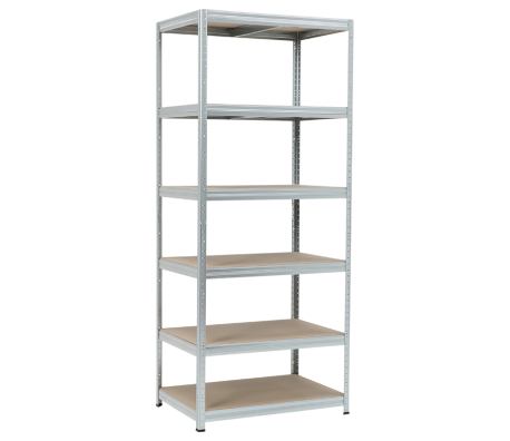 МЕТАЛЕН СТЕЛАЖ STAR 213X90X60 СМ, ДО 250 КГ НА РАФТ ЦИНК