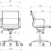 РАБОТЕН СТОЛ SLIM ХРОМ ЕКО КОЖА ЧЕРЕН