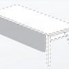 ПАНЕЛ ЧЕЛЕН i-OFFICE ЧП-1 138/35 ЗА БЮРО 160 СМ