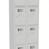 МЕТАЛЕН ГАРДЕРОБ SUS 324W-60/50/180 ДВОЕН С 4 ОТДЕЛЕНИЯ