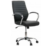 РАБОТЕН СТОЛ RITA ХРОМ ЧЕРЕН