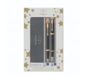 КОМПЛЕКТ PARKER IM BLACK GT - ХИМИКАЛКА И ПИСАЛКА