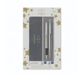 КОМПЛЕКТ PARKER ROYAL JOTTER STAINLESS STEEL CT - ХИМИКАЛКА И ПИСАЛКА