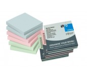 САМОЗАЛЕПВАЩИ ЛИСТЧЕТА INFO NOTES 75/75ММ 100Л МИКС ПАСТЕЛ