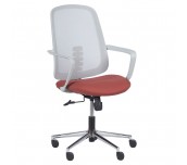 РАБОТЕН СТОЛ CARMEN 7063 СИВ + ЧЕРВЕН