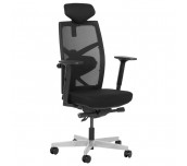 ДИРЕКТОРСКИ СТОЛ FREDO ДАМАСКА + МЕШ ЧЕРЕН