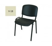 ПОСЕТИТЕЛСКИ СТОЛ ISO BLACK КОЖА СЛОНОВА КОСТ