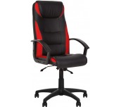 ДИРЕКТОРСКИ СТОЛ TOKYO ЕКО КОЖА ЧЕРЕН/ЧЕРВЕН