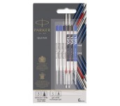 ОРИГИНАЛНИ ПЪЛНИТЕЛИ PARKER ЗА ХИМИКАЛКА И ГЕЛ ХИМИКАЛКА - 6 БРОЯ НА БЛИСТЕР - M