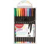 ТЪНКОПИСЕЦ MAPED GRAPH'PEPS 0,4ММ 10 ЦВЯТА