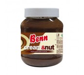 ДВУЦВЕТЕН КРЕМ ЗА МАЗАНЕ С КАКАО И ЛЕШНИЦИ BENN 400G