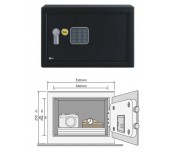 СЕЙФ ЗА ЦЕННОСТИ ЦИФРОВА КЛАВИАТУРА YALE 35/25/25