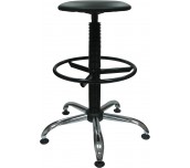 РАБОТЕН СТОЛ LIFT CHROME RB ЕКО КОЖА V-14 ЧЕРЕН