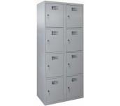 МЕТАЛЕН ГАРДЕРОБ SUS 324W-90/50/180 ДВОЕН С 4 ОТДЕЛЕНИЯ