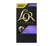 КАФЕ КАПСУЛИ LOR NESPRESSO LUNGO PROFONDO 10БР 52Г