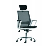 ДИРЕКТОРСКИ ОФИС СТОЛ MARS WHITE 1 ХРОМ МЕШ - 4 ЦВЯТА