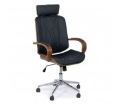 ДИРЕКТОРСКИ СТОЛ ROMBERTO WOOD 1607 ХРОМ ЧЕРЕН