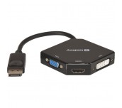 Комбиниран адаптер DisplayPort към HDMI+DVI+VGA