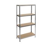 МЕТАЛЕН СТЕЛАЖ NEW AGE CR-1011 - 160Х80Х40 СМ, ДО 100 КГ НА РАФТ ЦИНК