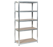 МЕТАЛЕН СТЕЛАЖ NEW AGE CR-1010 - 150Х75Х30 СМ, ДО 100 КГ НА РАФТ ЦИНК