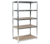 МЕТАЛЕН СТЕЛАЖ NEW AGE CR-1013 - 180X90X30 СМ, ДО 100 КГ НА РАФТ ЦИНК