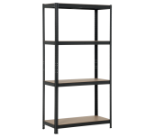 МЕТАЛЕН СТЕЛАЖ NEW AGE CR-1015 - 180Х90Х40 СМ, ДО 175 КГ НА РАФТ ЧЕРЕН