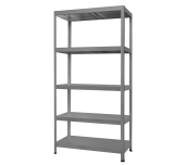 МЕТАЛЕН СТЕЛАЖ HARD 180X100X40 СМ, ДО 130 КГ НА РАФТ  СИВ