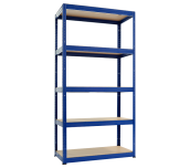 МЕТАЛЕН СТЕЛАЖ STAR 180X90X40 СМ, ДО 175 КГ НА РАФТ СИН