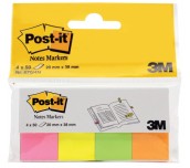 ИНДЕКСИ САМОЗАЛЕПВАЩИ 3М POST-IT 20/38 200БР 4 ЦВЯТА