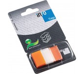 ИНДЕКСИ В ДИСПЕНСЪР INFO NOTES 25/43 50БР ОРАНЖЕВ